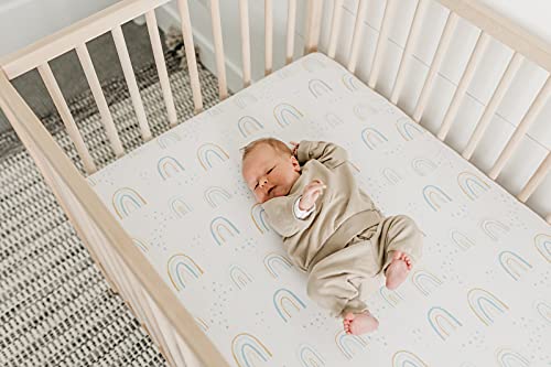 Image of Premium Fitted Knit Crib Sheet /Toddler Sheet Skye by Copper Pearl