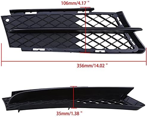 Bmw 車＆バイク フロントバンパーグリル 用 3 シリーズ E90 E91 323I 328I 335I 330I 325I フードモールディング グリル ために E90 E91 3 シリーズ 2009-2012 ペア車のフロントバンパーグリルデュアルスラット フロントラジェータ グリル 外装部品 自動車 フロントバンパー ロアグリル グリル にとって 3シリーズ E90 E91 2004-
