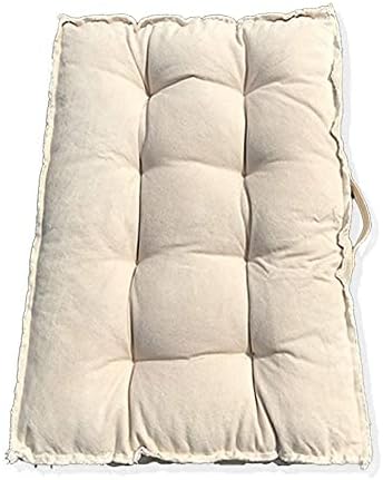 U-A Floor Cushions Sitting Pillow, Thick Meditation Pillow for Sitting on Floor，Solid Square Floor Pillow for Kids Reading Nook,Yoga Living Room Sofa Balcony Outdoor,31x22 Inch