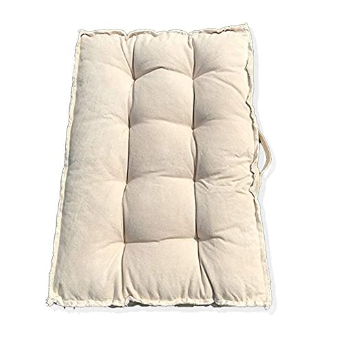 U-A Floor Cushions Sitting Pillow, Thick Meditation Pillow For Sitting On Floor，Solid Square Floor Pillow For Kids Reading Nook,Yoga Living Room Sofa Balcony Outdoor,31X22 Inch #TOP29