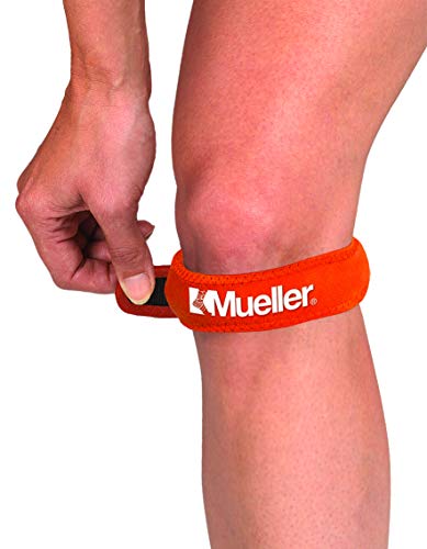 Mueller Jumper's Knee Strap, Orange, One Size Fits Most (Pack of 1)