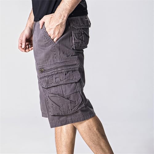 Shorts cargo hombre sueltos casuales con múltiples bolsillos miniatura 6