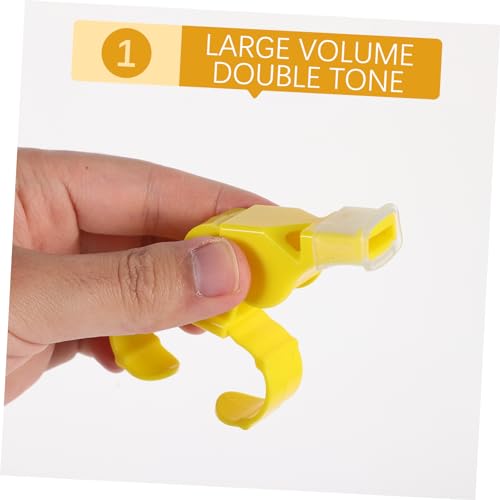 Silbatos deportivos para árbitro 4 pzas portátiles amarillo miniatura 2