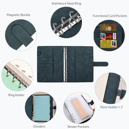 SKYDYE A5 6 Ring Binder, 135 Sheet Refill Paper - Image 3