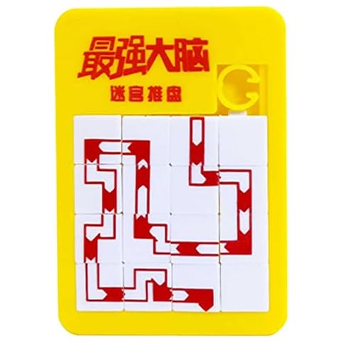 Yatoiasu Sliding Puzzle - Pocket-Sized 16 Klotski Puzzle For Brainstorm,Number Slide Puzzle Brain Teaser IQ Game Brain Teaser Puzzles Educational Gift For Kids Cover