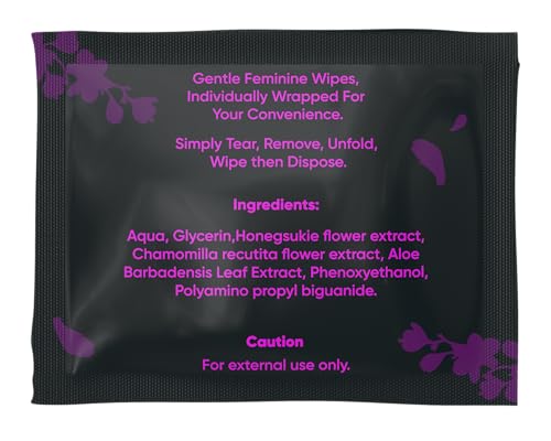 Image of Syren Flushable Feminine Wipes, 20 Pieces, Odorless, Plant-Based, Easy to Carry