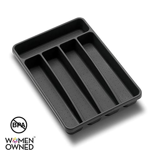 madesmart Value Mini Silverware Tray - Granite | VALUE COLLECTION | 5-Compartments |
