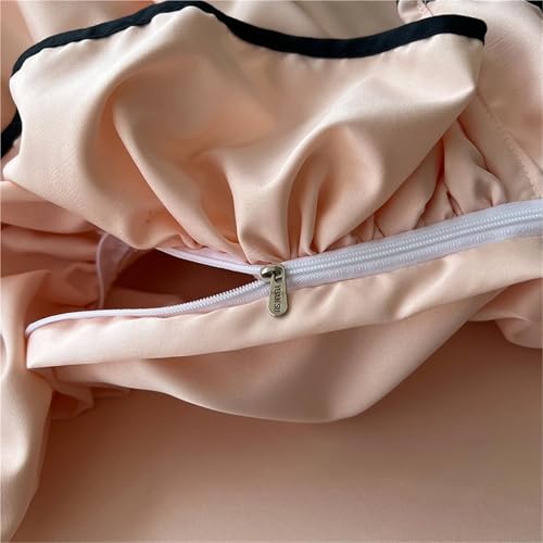 Housse de couette en satin style princesse parure de lit chic