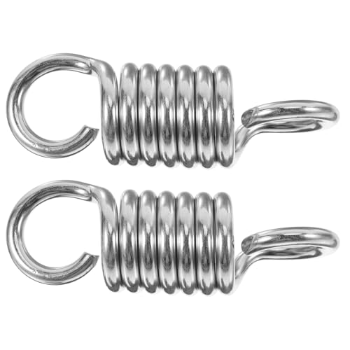 DOITOOL 2pezzi Molla in Metallo per Sedia Sospesa di Ricambio per Altalena Amaca Molle per Dondolo da Giardino di Sospensione per Appendere Amache