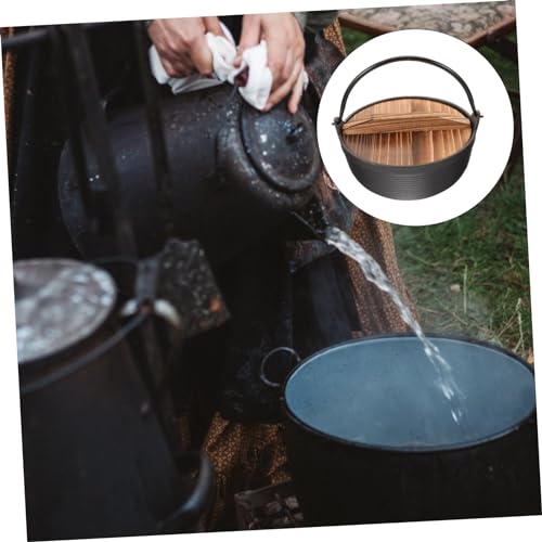 Olla japonesa de hierro antiadherente YARNOW que evita que la comida se pegue en el camping 4