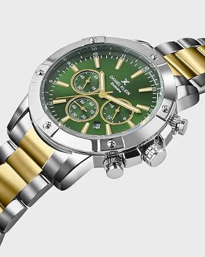 Image of Daniel Klein Metal Men's Green Dial Analogue Watch - Dk.1.14095-5