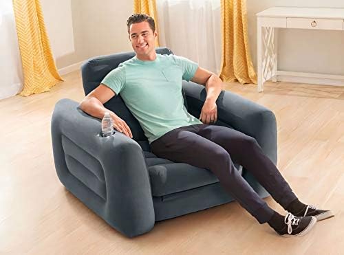 Intex Armchair Bed, Dark Grey