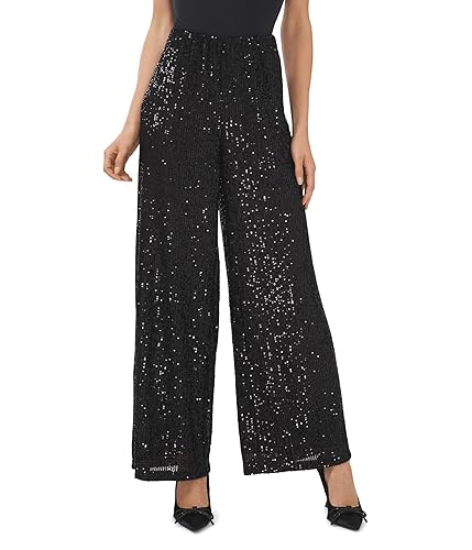 CeCe Pull-On Elastic Waist Wide Leg Pants