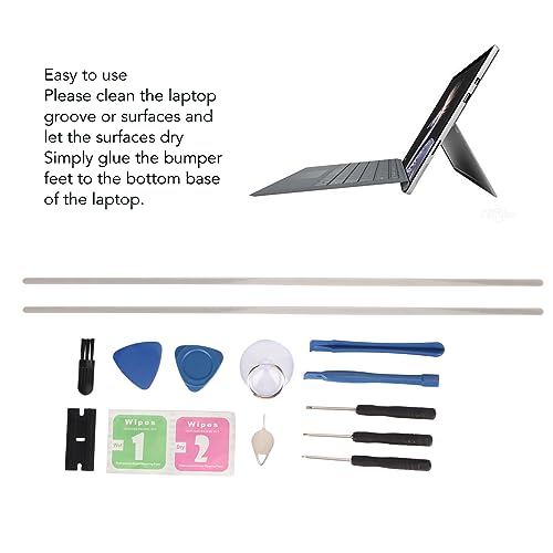 Jectse Laptop Rubber Feet Strips, Non Slip Bumper Feet Strips - Image 4