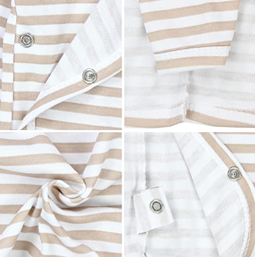 TupTam Baby Jungen Langarm Wickelshirt Baumwolle 5er Set, Farbe: Mehrfarbig 7, Größe: 50