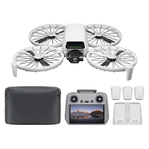 DJI Flip Combo Fly More (RC2 con schermo), drone con fotocamera UHD 4K per adulti, decollo dalla...