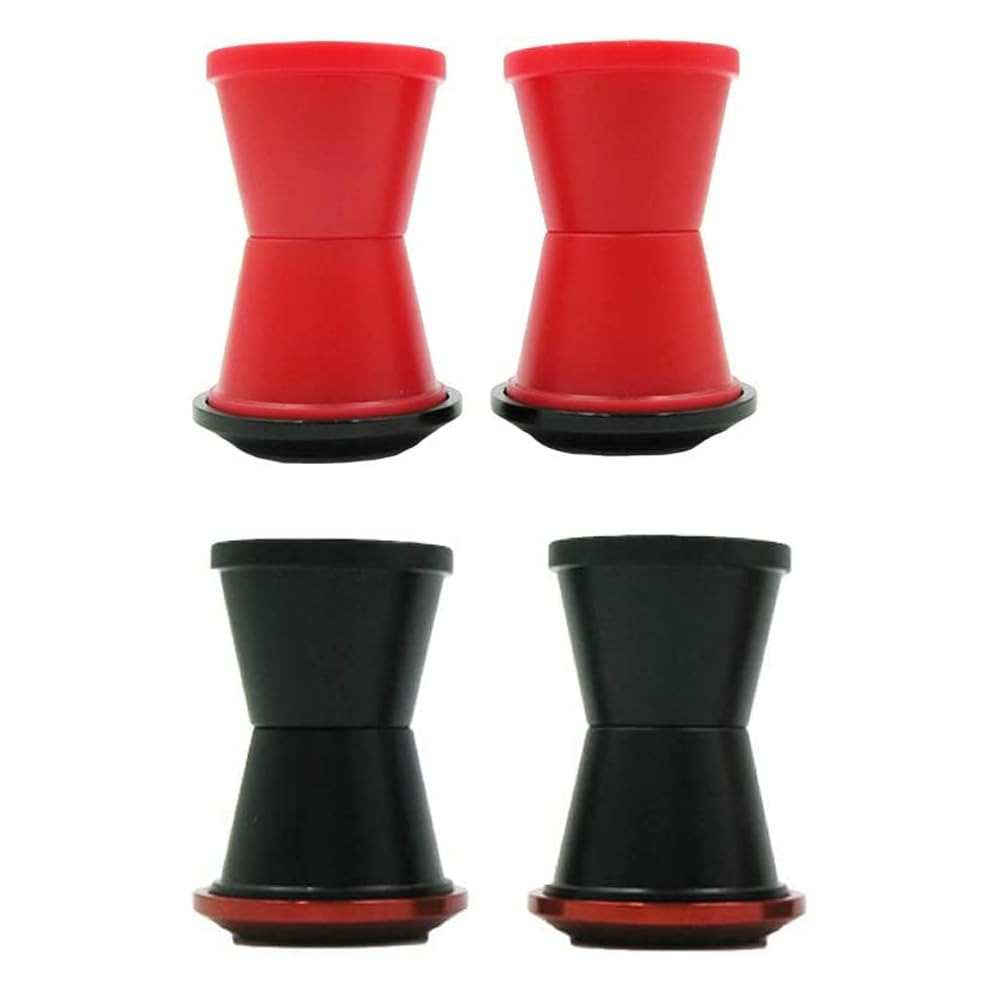 Riloer 1 set di boccole di montaggio per manubrio moto, Compatibile con KXF, CRF, YZF, RM, Dirt, Pit, Off-road, biciclette, moto, nero/rosso