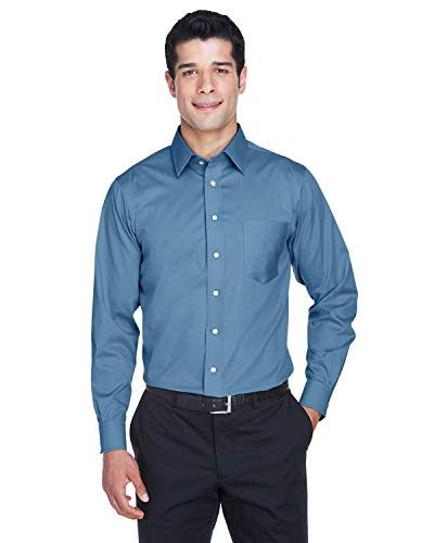Devon & Jones Men's Crown Woven Collection™ Solid Stretch Twill M SLATE BLUE2