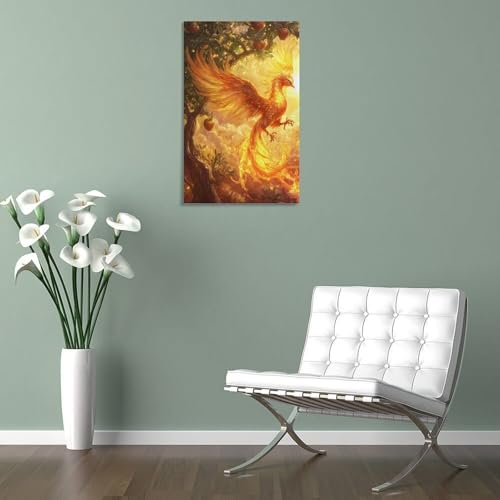 Phénix murale décoration affiche premium en toile haute définition - 5