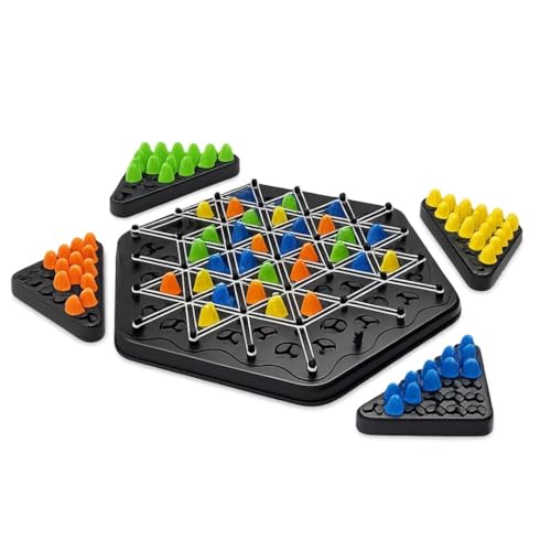 Image of Playhills Triggle Board Game | Triangle Chess Game Teaser Puzzle for Kids & Adults