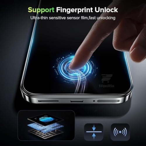 Image of WonRia Pack 1- Privacy Tempered Guard for Oppo Find X9 Ultra 5G | FingerPrint Unlock | 9H Screen Guard Protector | Anti-Spy | Case Friendly - Installation Kit