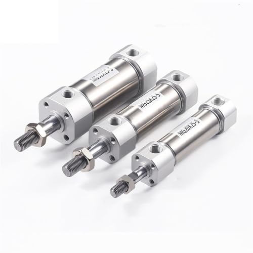 Mini vérin pneumatique MG32 course 175mm en acier inoxydable