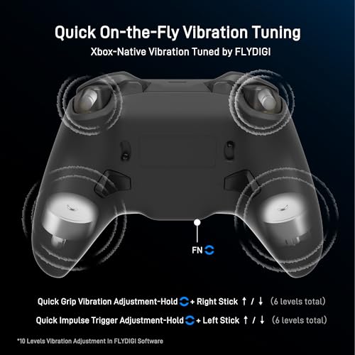 Image of FLYDIGI VADER 5S Wired Controller for XBOX Series X|S, XBOX One, Windows | FORCEFLEX Adjustable Tension Structure, Hall Effect NO DRIFT, FORCESWITCH Triggers, 6 Remappable Buttons, 3.5mm Audio Jack