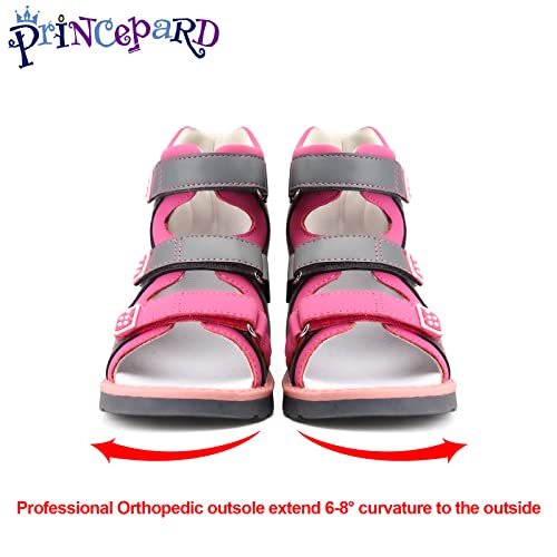 princepard Orthopedic Corrective Sandals for Kids,Children Summer High Top Shoes for Girls and Boys with Arch and Ankle Support,Anti-slip Flat Soles4