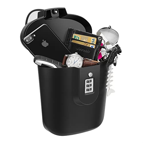 Coffre-fort de voyage et de plage portable antivol noir à code - 2