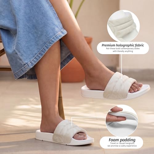 Image of YOHO Women Sliders Dolphy Nova | Snug Fit, Comfortable, Soft and Lightweight Slip Ons, Home Wear Chappal, Flip Flop Footwear for Woman /Ladies /Girls