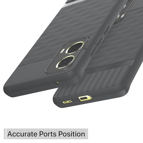 Image of Outlouders Back Cover for Motorola Moto G85 5G | Full Camera Protection | TPU Soft Flexible Shockproof Bumper Case (Grey)