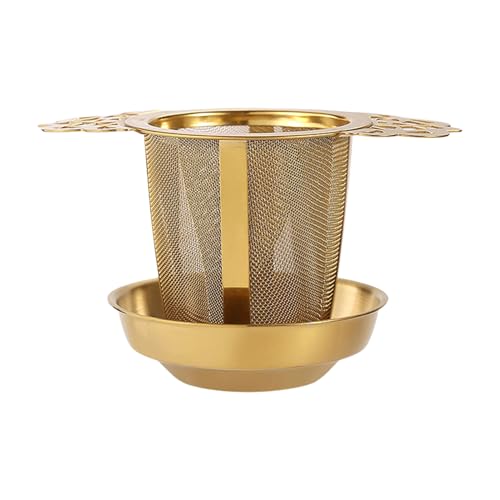 Stainless Steel Tea Infuser, Fine Mesh Filter Basket, 2.76x4.45 Inches Large Capacity Steeper with Sturdy Build, Loose Leaf Stra