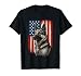 Patriotic German Shepherd American Flag Dog Men Women T-Shirt