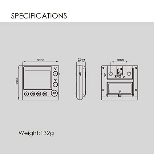 Jayron Timer a 2 Canali con Orologio Timer da