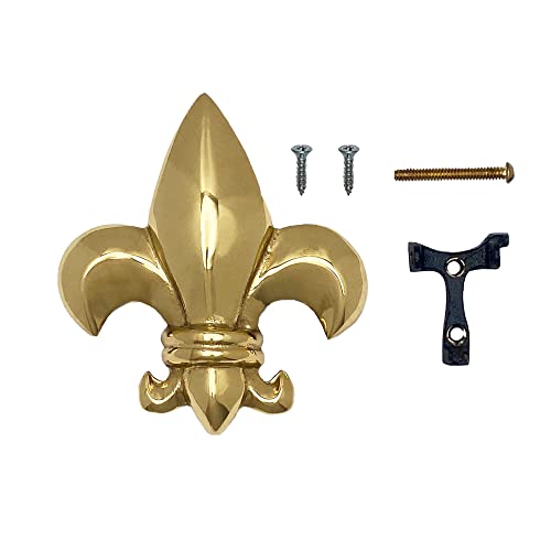 Fleur De Lys Door Knocker (Premium, Brass) #TOP6