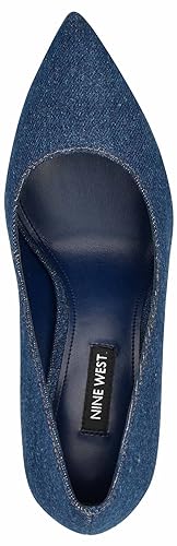 Nine West Women's Tatiana Pump, Blue Denim 402, 7.52