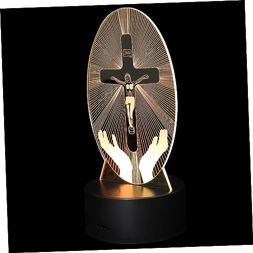 Opiniones y reviews de Lampara 3d . 49 FOYTOKI Lámpara De Noche Con Forma De Cruz 3d 16 Led Táctil Lámpara De Mesa Acrílica Con Forma De Cruz