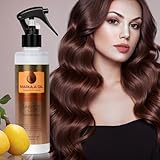 Marula Oil Leave in Conditioner Spray Detangler Diamond Edge Ultra Rich Care Volume Nourish Spray, Color Safe Treatment with Long Lasting Shine, Tangle and Frizz Free Finish with UV Protection