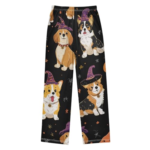 ZZXXB Witch Puppy Dogs Boys Long Pants Soft Trousers Elastic Waist Kids Lounge Bottoms with Pockets S-XL2