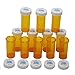 Plastic Medicine Pill Bottles with Child Resistant Caps - Push Down and Turn - Prescription Vial, Medicine Container, Pill Cases Dispenser Organizers (12pcs, 8 Dram)