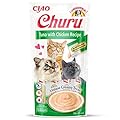 INABA Churu Sticks - Lickable Cat Treats To Feed From Hand - Delicious And Healthy Snack for Cats - Tuna & Chicken Green