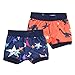 Sophia's 2 Piece Brief-Style Stars and Dinosaur Print Underwear Set for 18'' Boy Dolls, Multicolor