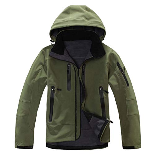 Parka de invierno para mujer con capucha para mañanas frías