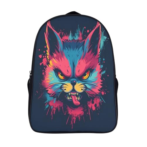 Sac à dos enfants Angry Animals 3D imprimé 40x28x16cm pour la maternelle