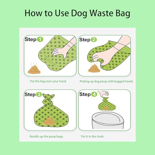 Image of Dog Poop Bags Rolls (450 Count) Scented,Poop Bags for Dogs Extra Strong For Indoor and Outdoor Dog Walking and Traveling Dispose of Poop