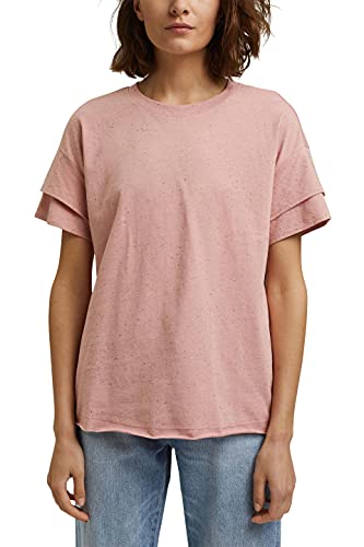 Preisvergleich Produktbild ESPRIT T-Shirt mit doppeltem Ärmel, Organic Cotton