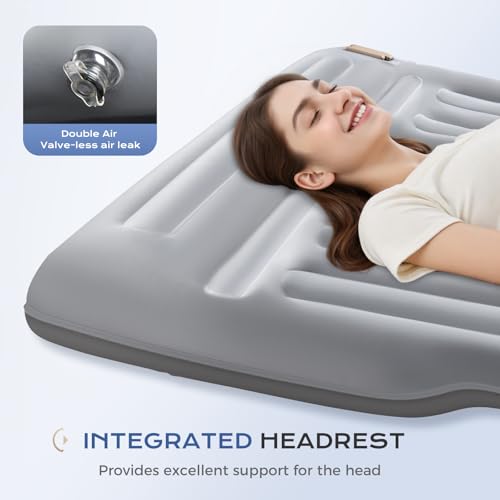Image of Coverado SUV Air Mattress with Wireless Built-in Pump & Pillows, Durable Thickened 300D Oxford Fabric Car Air Bed for Camping, Quick Easy Set-Up, Universal Air Mattress for SUVs, Minivans