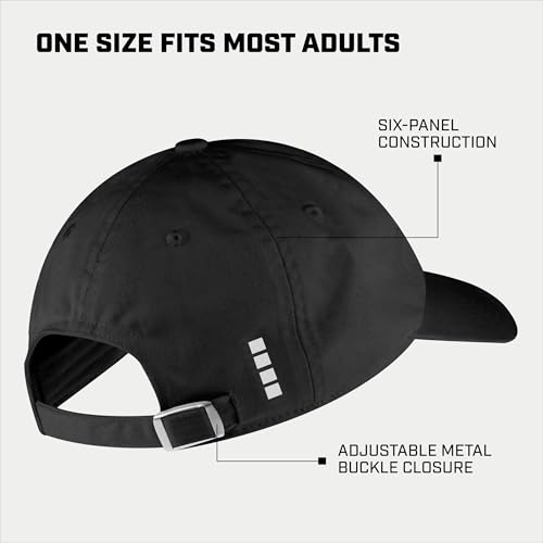 Capelli Sport Hat, Youth Classic Adjustable Baseball Cap with Curved Brim, Black/White4