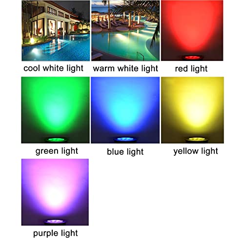 Spot LED piscine encastrable 12V 6W étanche IP68 contre l'obscurité des bassins - 5