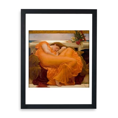 Affiche Flaming June 1895 Frederick Leighton grande taille avec cadre Spiffing Prints